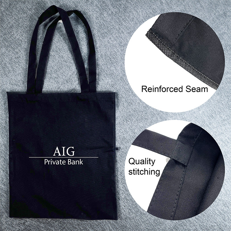 BrandHK Express Black Cotton Tote Bag