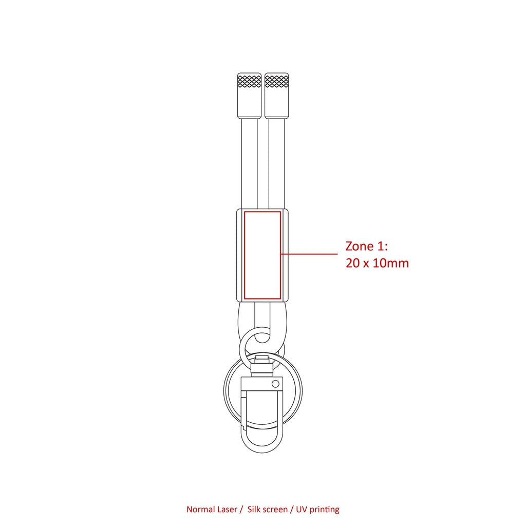 RPET Keychain Strap