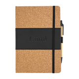 Cork & PU Cover A5 Notebook with Paper Pen