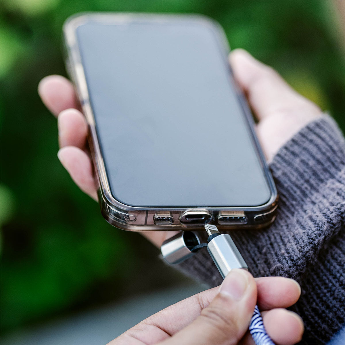 Smartphone Strap with Charging Cable