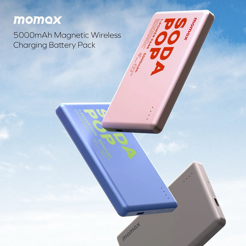 Momax 1-Power Pass Magnetic Wireless Power Bank 5000mAh