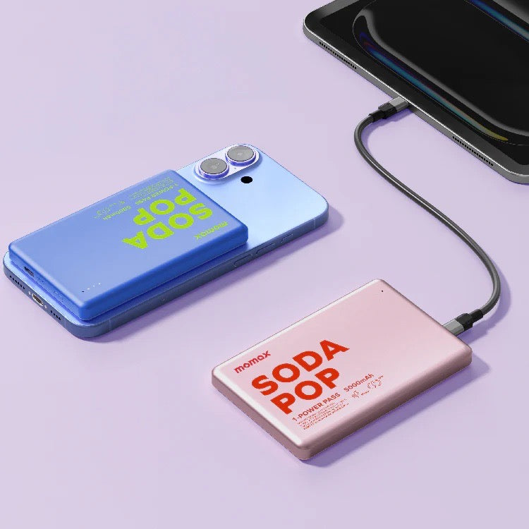 Momax 1-Power Pass Magnetic Wireless Power Bank 5000mAh