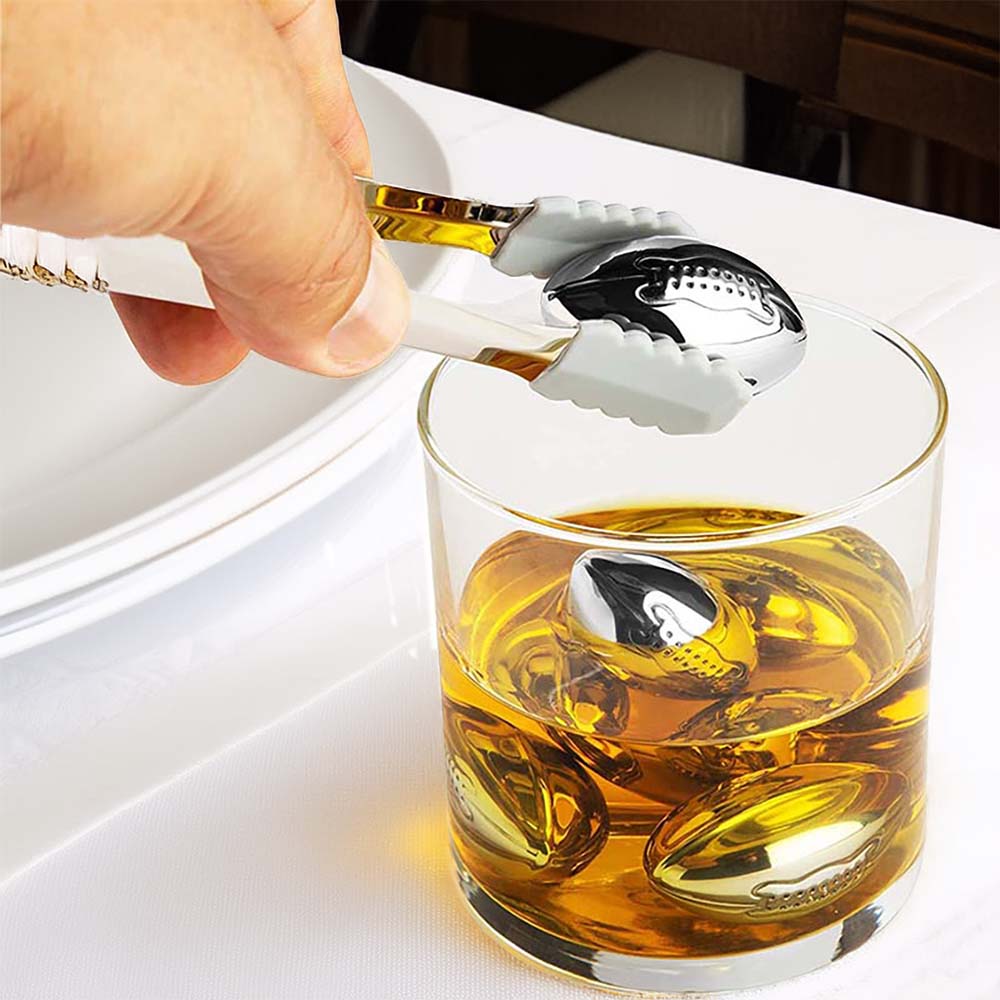 Stainless Steel Ice Cube (Rugby) Set