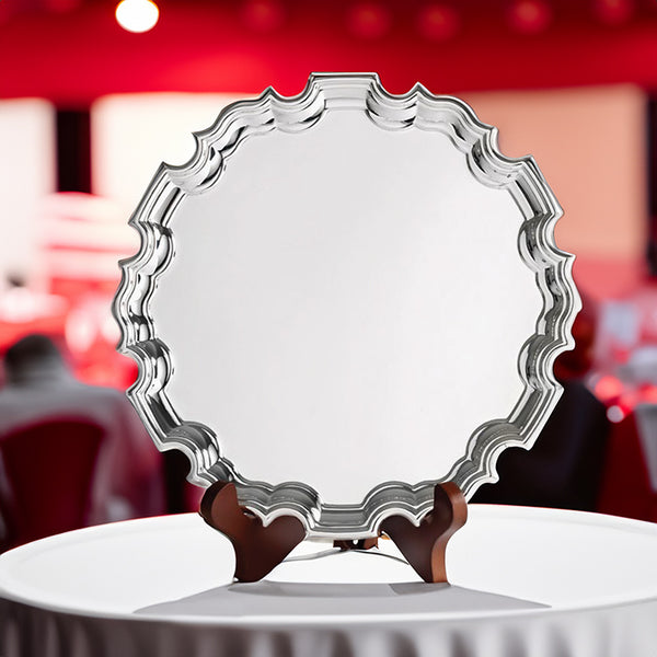 Silver Plated Chippendale Trays - 12 inch