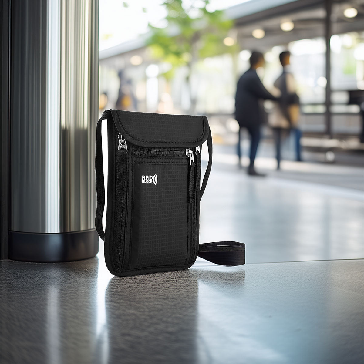 Travel Pouch with RFID Blocking
