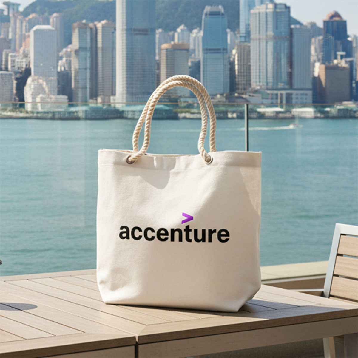 Rope Handle Canvas Tote