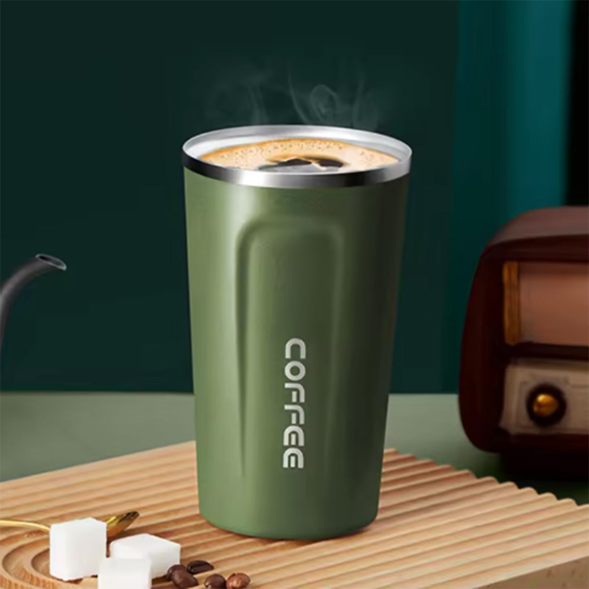 Smart Mug with Temperature Display Lid