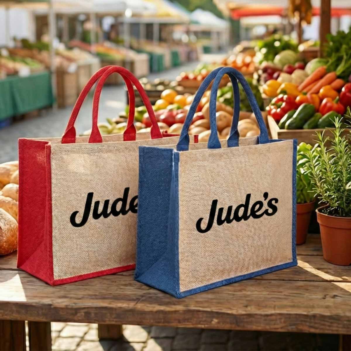 Coloured Jute Bag