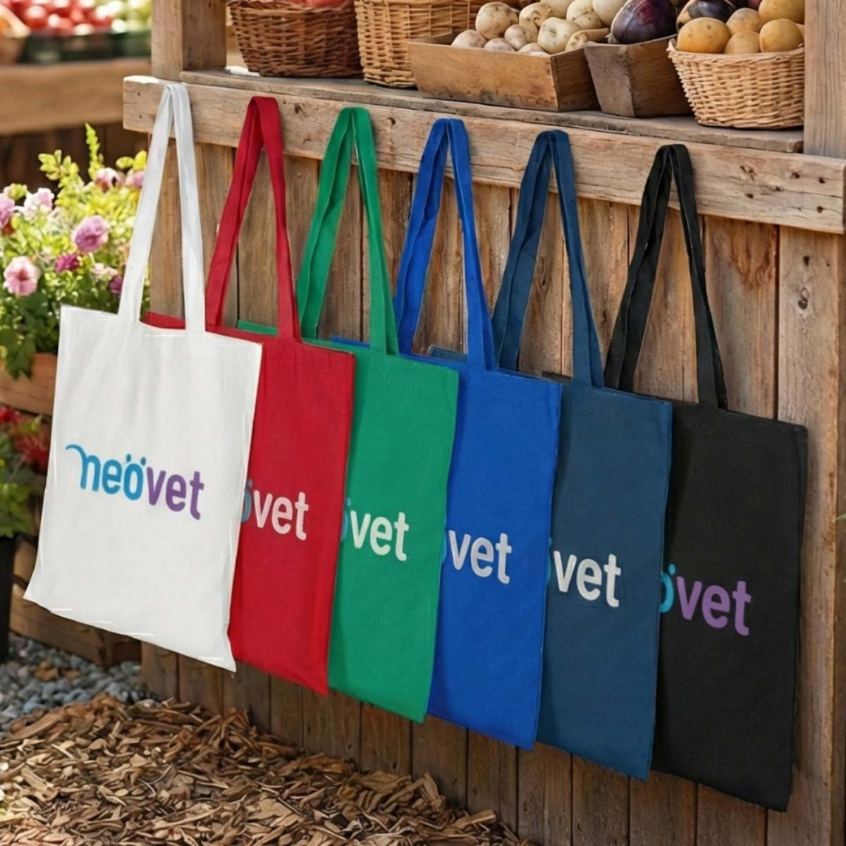 Coloured Calico Bag