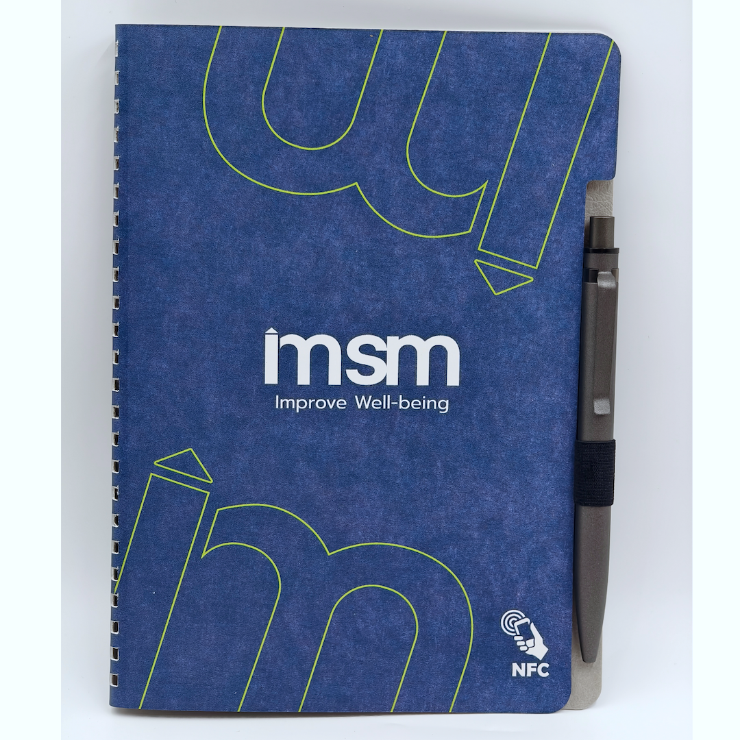 SmartTap rPU Notebook with Recycled Aluminum Pen