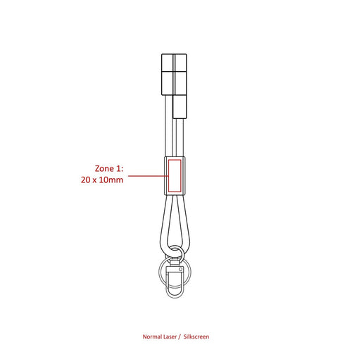 Recycled TPE Charging Cable and Keychain