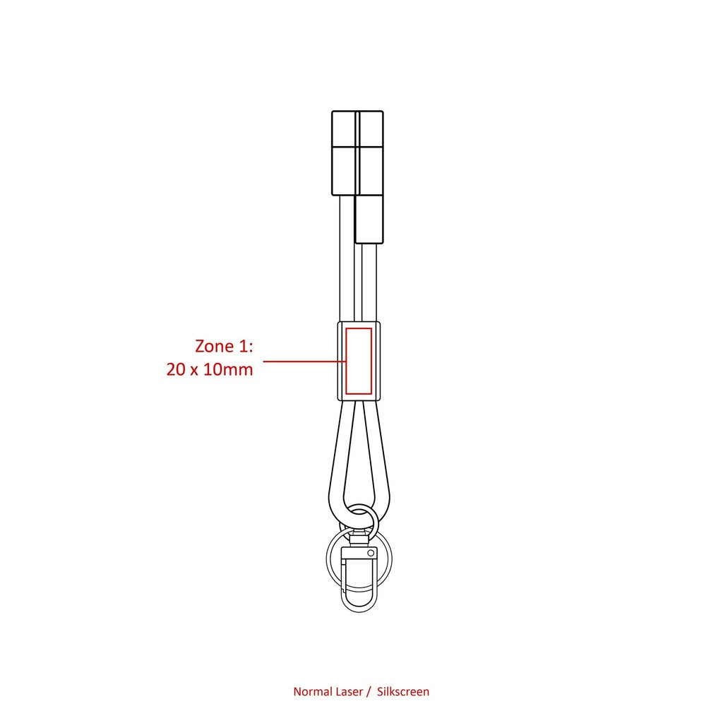 Recycled TPE Charging Cable and Keychain