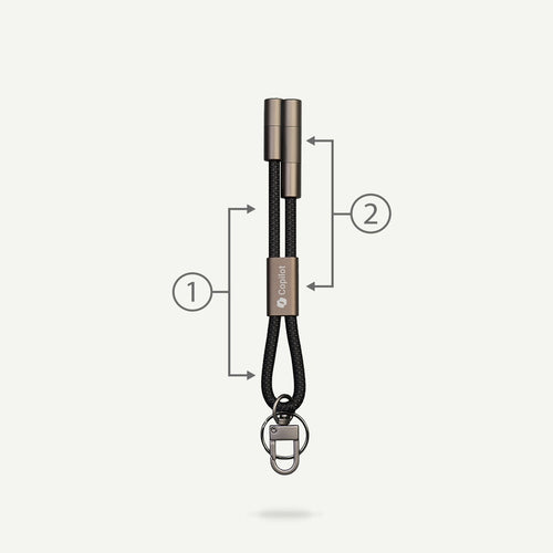 Recycled TPE Charging Cable and Keychain