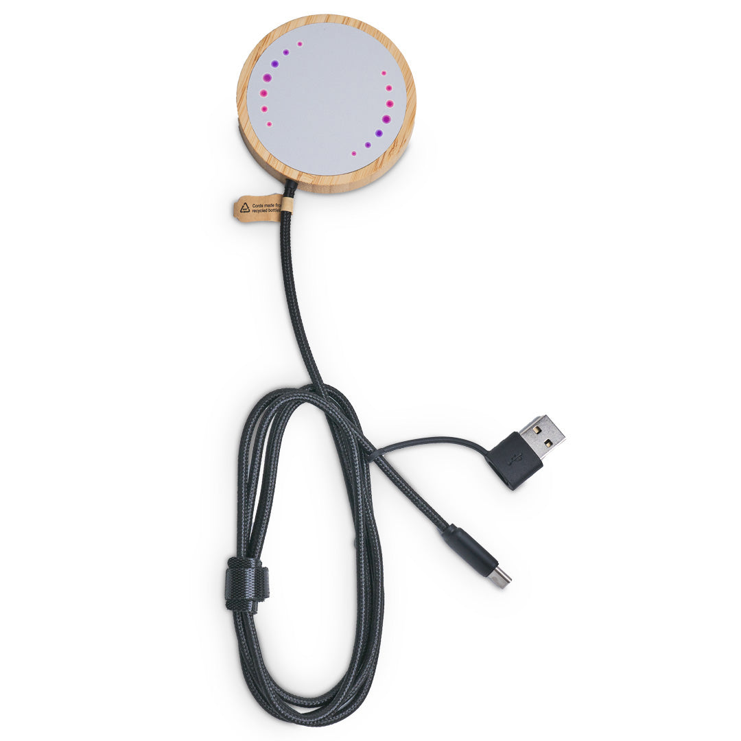 EcoPower Bamboo Wireless Charger