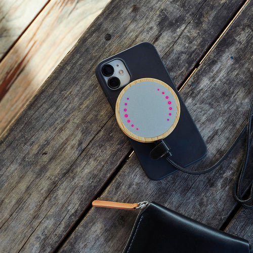 EcoPower Bamboo Wireless Charger