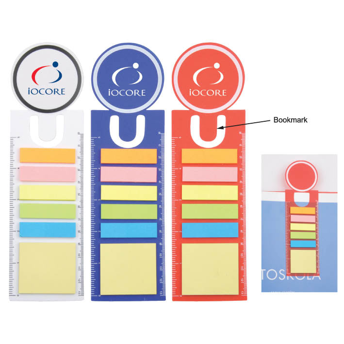 PP Sticky Notes with Bookmark and Ruler