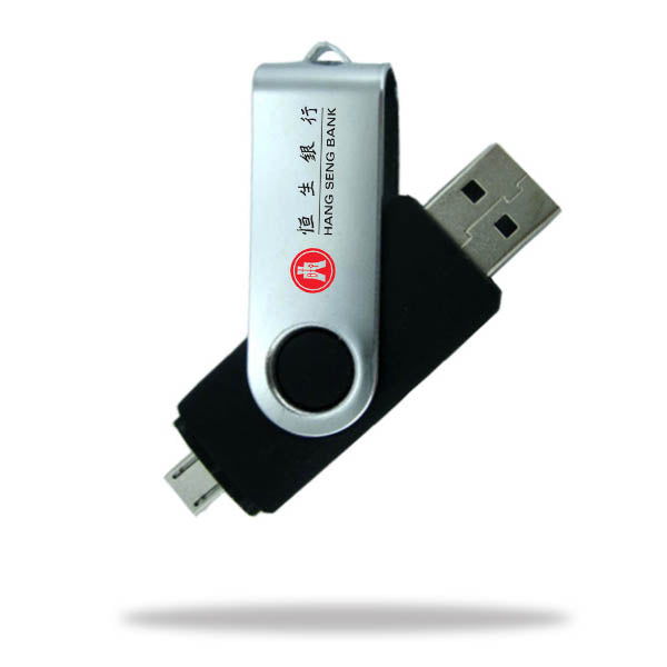 Double Port Rotating USB