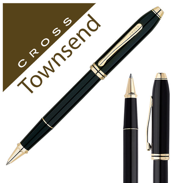 Cross Townsend Black Lacquer and Gold Plate.