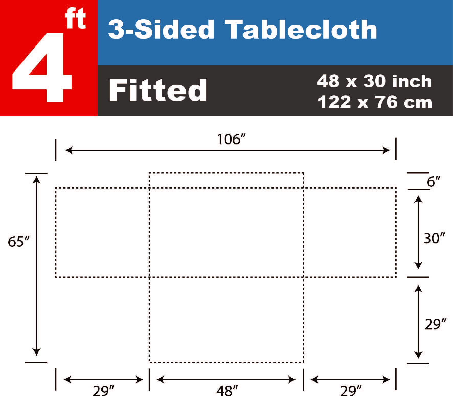 4 ft Table Cloth