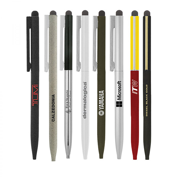 Sari Thin Stylus Twist Metal Ballpen