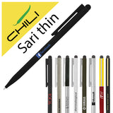 Sari Thin Stylus Twist Metal Ballpen