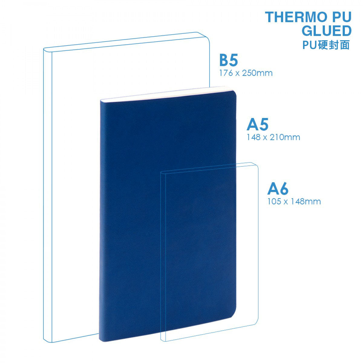 PU A5 Soft Cover (glued) Notebook