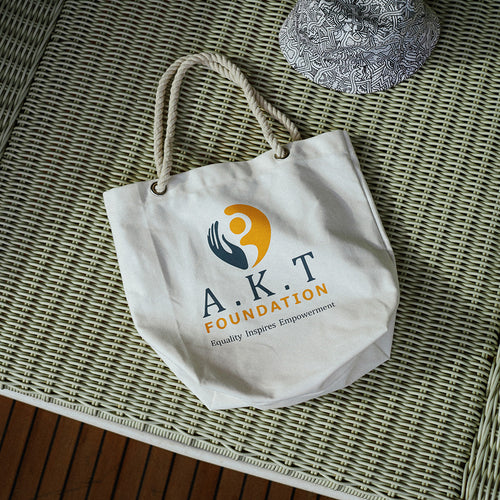 Rope Handle Canvas Tote