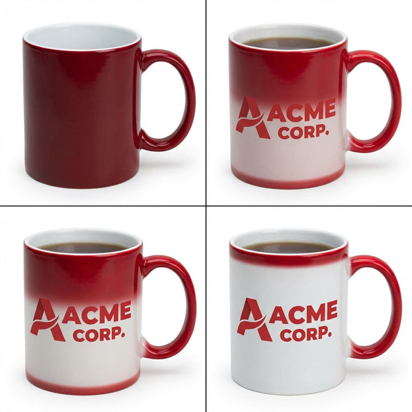 Heat Sensitive Mug 11oz red/white